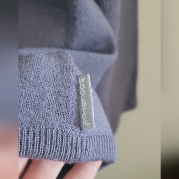 Vtg Woolrich 100% Wool Full Zip Cardigan, Women's XL, Soft Plum - Picture 3 of 10